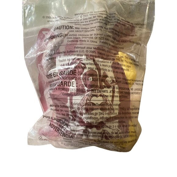 2005 Tak Nickelodeon Pins Action Figure McDonalds Happy Meal Toy #7 New Sealed - Picture 3 of 3